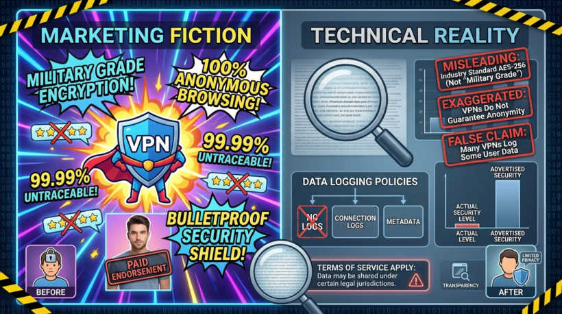 Dark side vpn marketing: false claims exposed