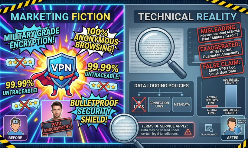 Dark side vpn marketing: false claims exposed