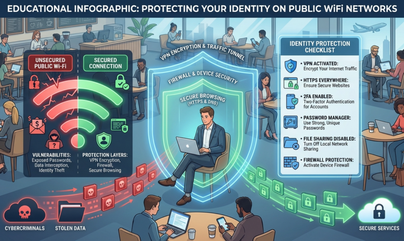 Protect Identity on Public WiFi: Stay Safe from Cyber Theft